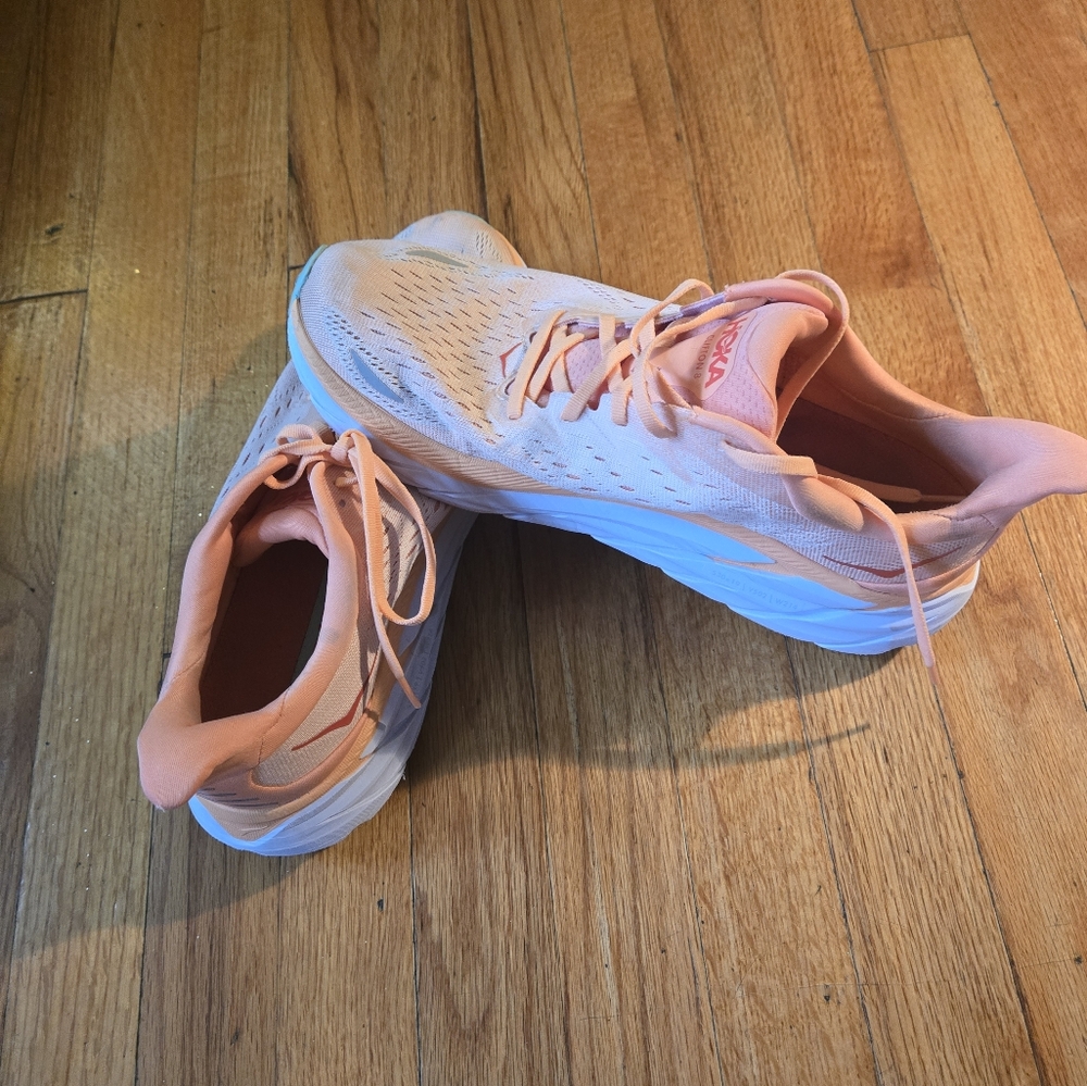 Hoka Women's Pink/Peach Running Shoes
